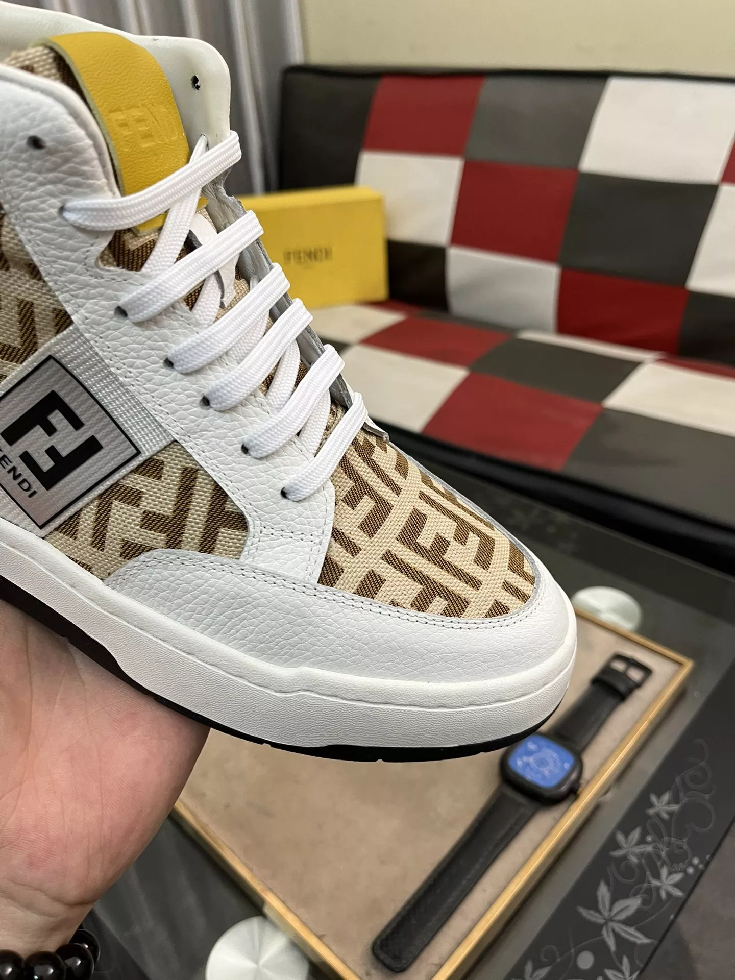 fendi high tops decontractees chaussures pour homme s_12b36564